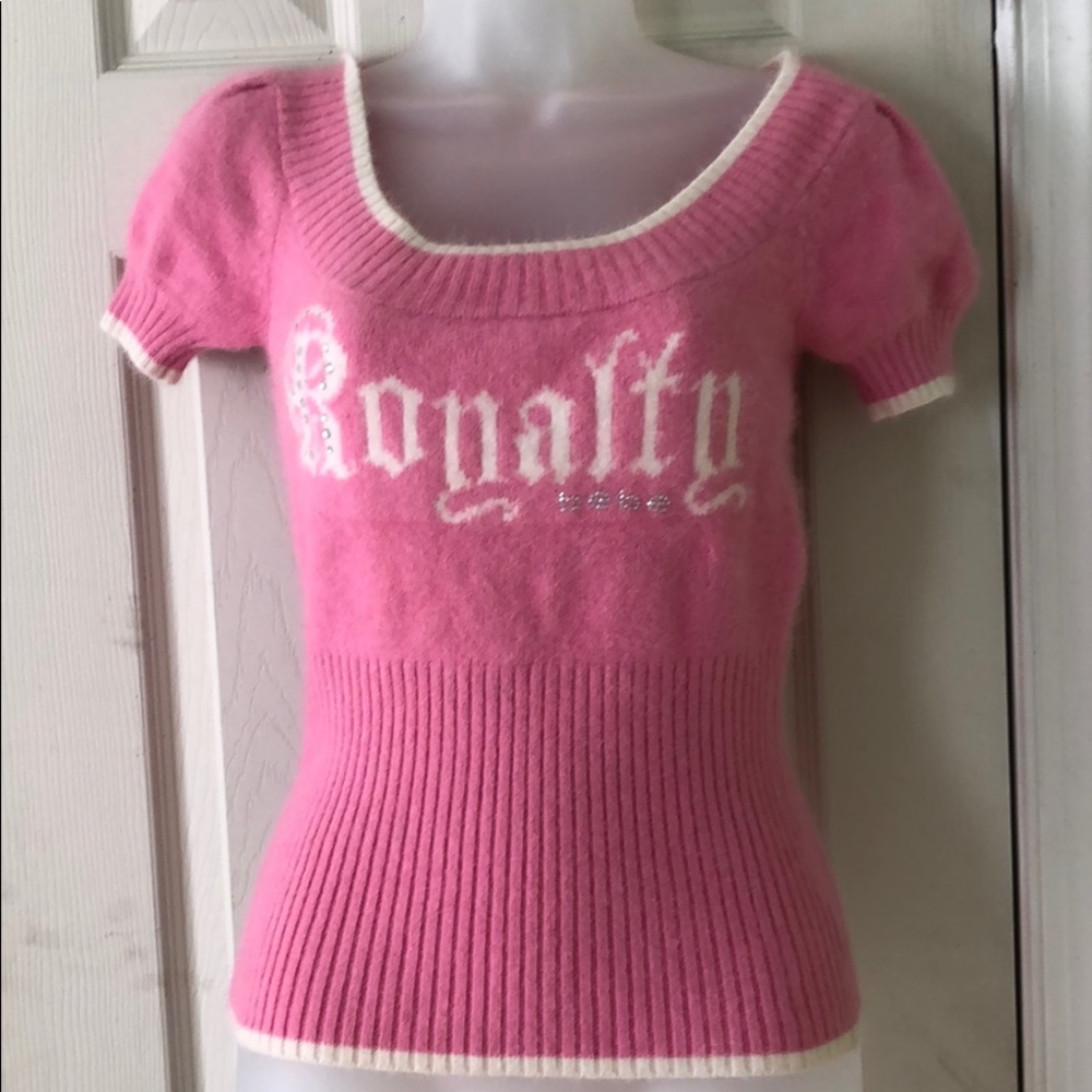 Bebe thick, pink sweater size S